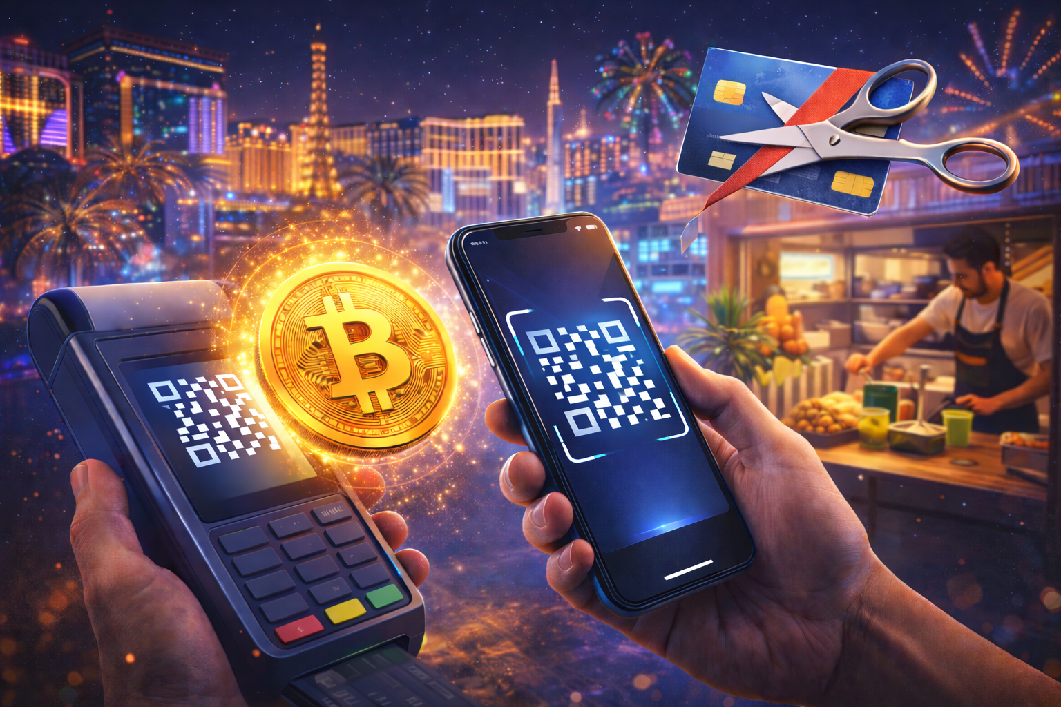Afacerile din Las Vegas acceptă Bitcoin ca să reducă taxele la card
