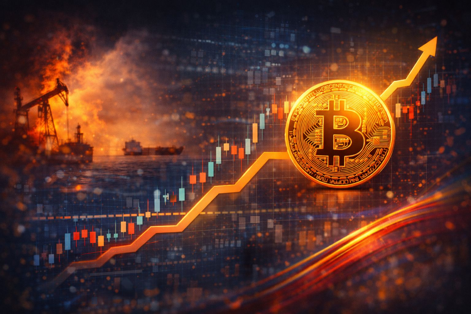 Bitcoin ignoră scumpirea petrolului și țintește pragul de 80.000 dolari